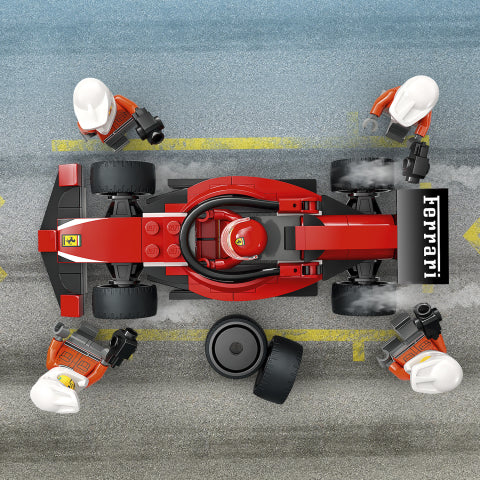 LEGO F1 Pit Stop & Pit Crew with Ferrari Car 60443