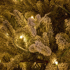 Premier 1.5m (5ft) Pre-Lit Flocked Potted Eldon Fir Tree, 180 LED – view 3