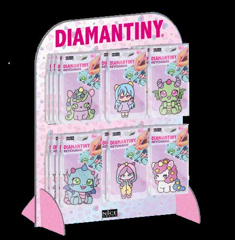 Diamantiny Kawaii Acrylic Keychains Display