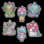 Diamantiny Kawaii Acrylic Keychains Display