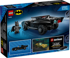 LEGO Batman The Dark Knight Collection 76332 Batmobile building set box, showing the assembled black Batmobile, Batman minifigure, and promotional inset images on the front packaging.