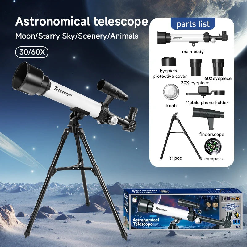 50/500mm Astronomical Telescope – Stargazing Kit with Smartphone Holder & Tripod