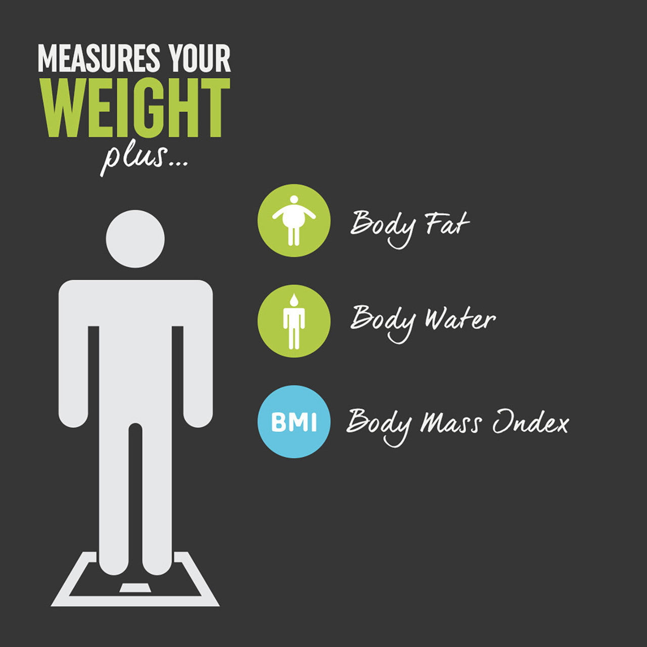 Slim Glass Analyser Bathroom Scale - Black - Flemings Department Store