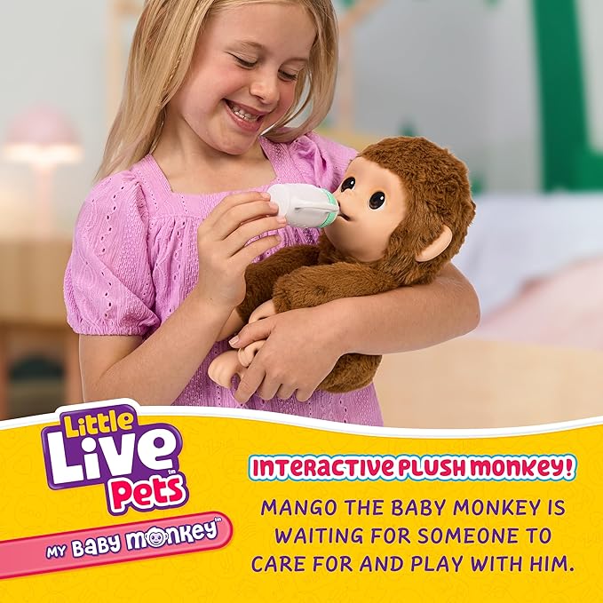 Little Live Pets My Baby Monkey – 50+ Sounds & Reactions