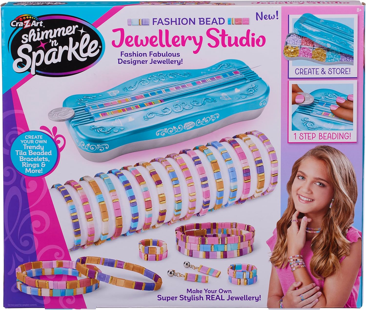 Shimmer 'N' Sparkle Dots And Dashes Tila Bead And Bracelet Set - Flemings Department Store