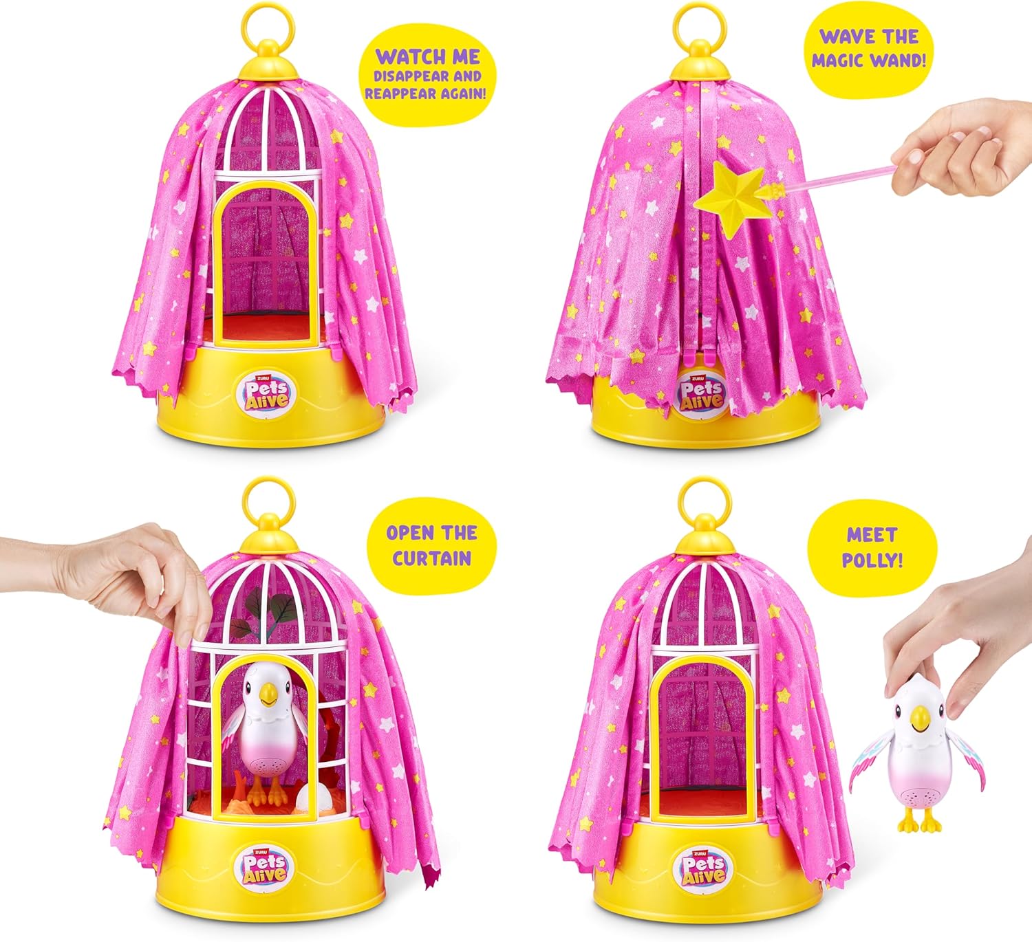 Pets Alive Polly the Magic Bird  – Interactive Singing Parrot