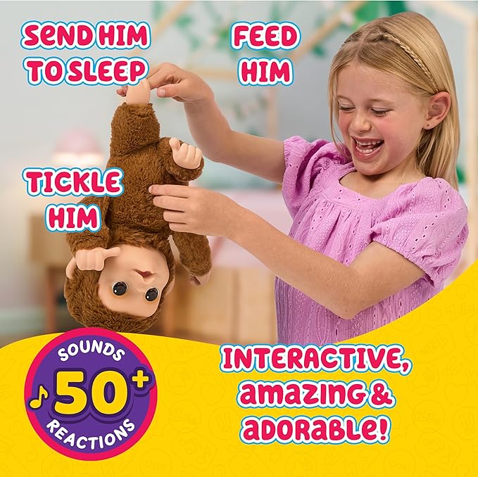 Little Live Pets My Baby Monkey – 50+ Sounds & Reactions