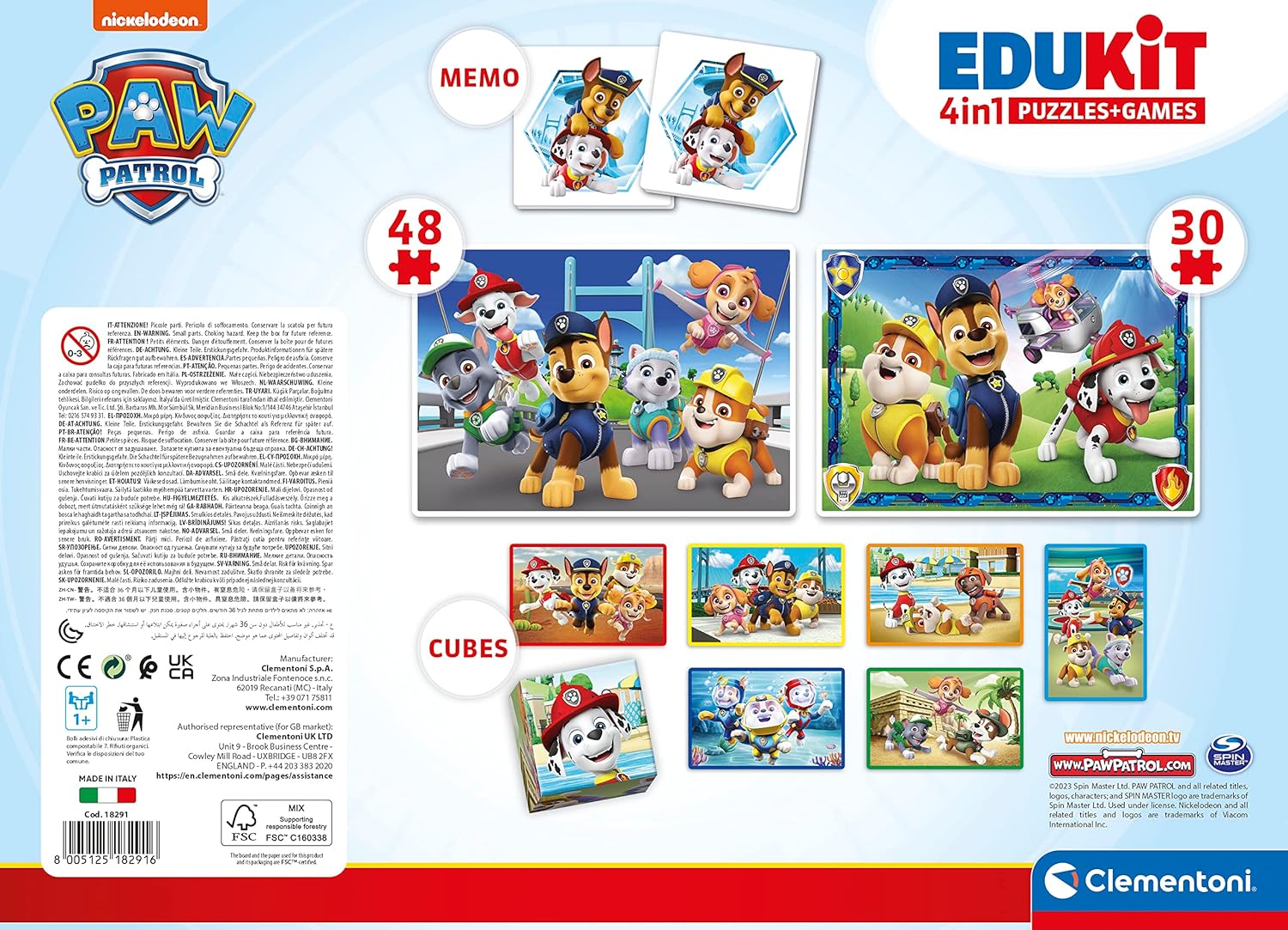 Edukit 4 In 1 Paw Patrol - Flemings Department Store