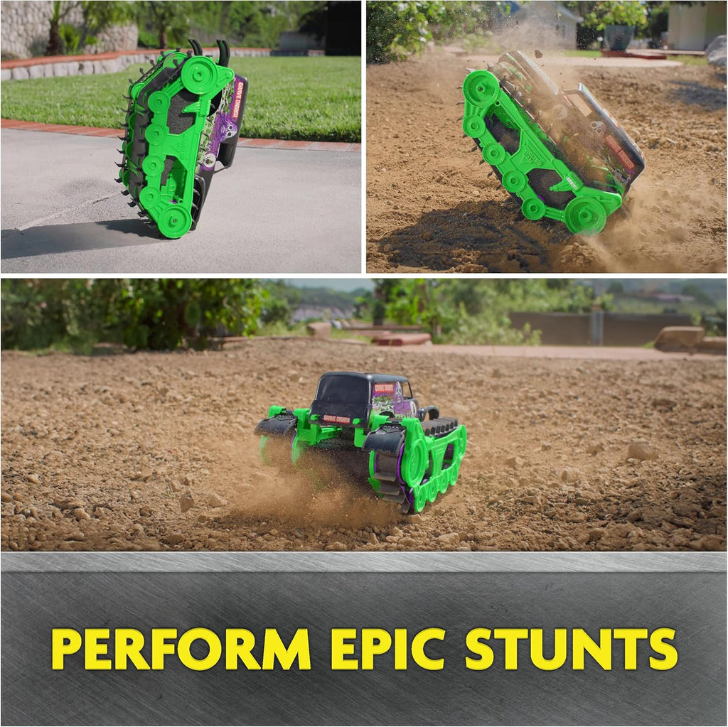 Monster Jam Grave Digger Trax RC Truck – 1:15 Amphibious Land & Water Remote Control Vehicle