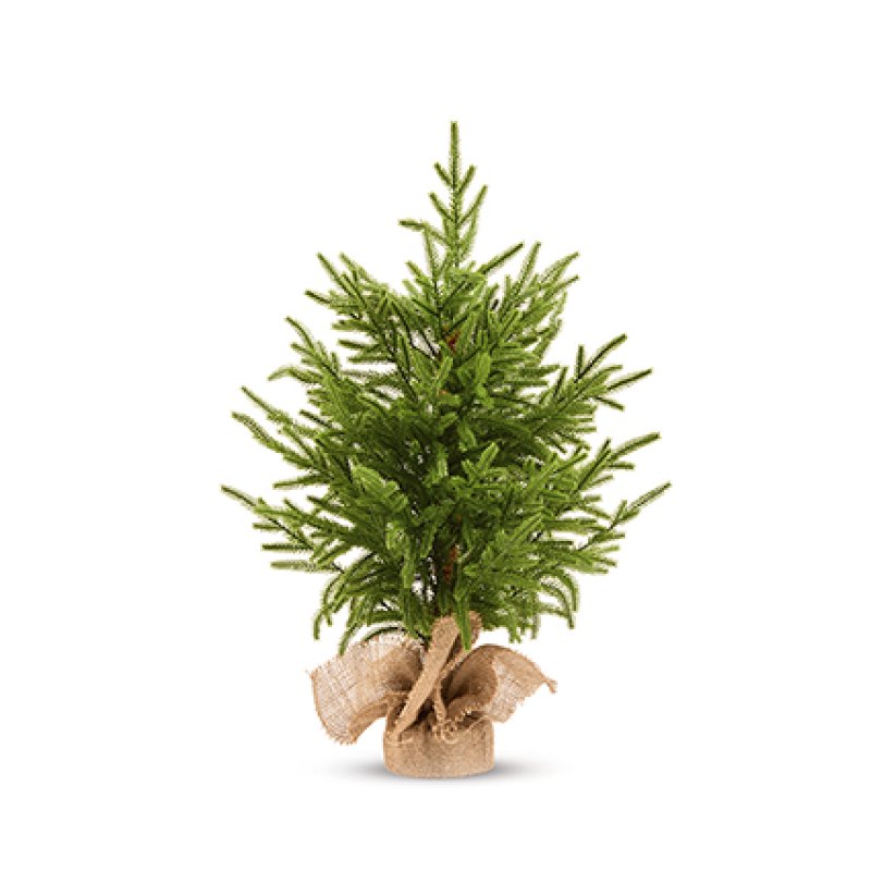 Premier 60cm Natural Touch Table Top Christmas Tree with Hessian Base