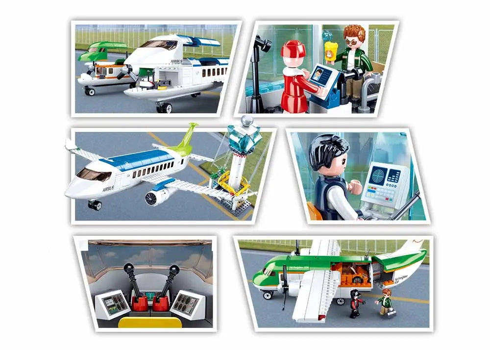Sluban Airport Set with 2 Aircraft M38-B0930 (463 Pcs)