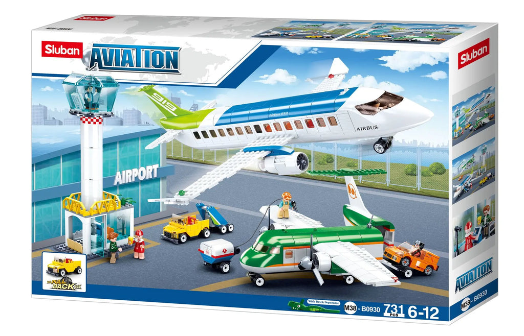 Sluban Airport Set with 2 Aircraft M38-B0930 (463 Pcs)