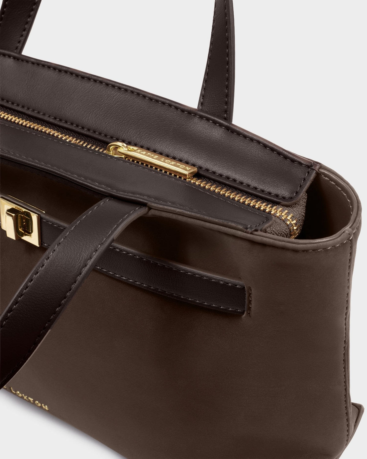 Orin Top Handle Suedette Crossbody Bag in Bitter Chocolate - image 3