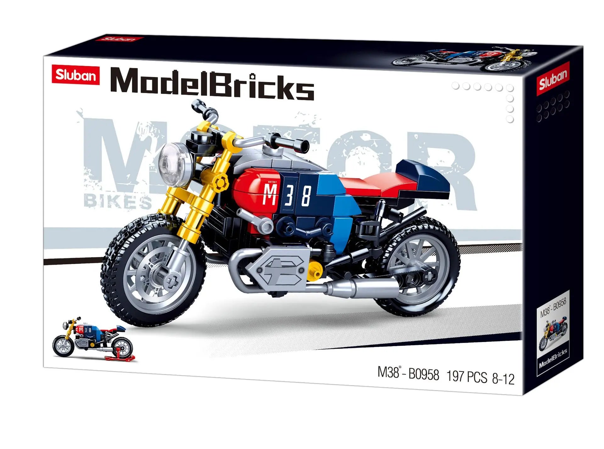 Sluban Sport Motorcycle M38-B0958 (197 Pcs)