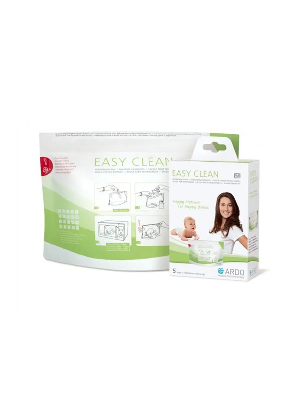 Ardo Easy Clean Microwave Steam Bags – 5 Pack