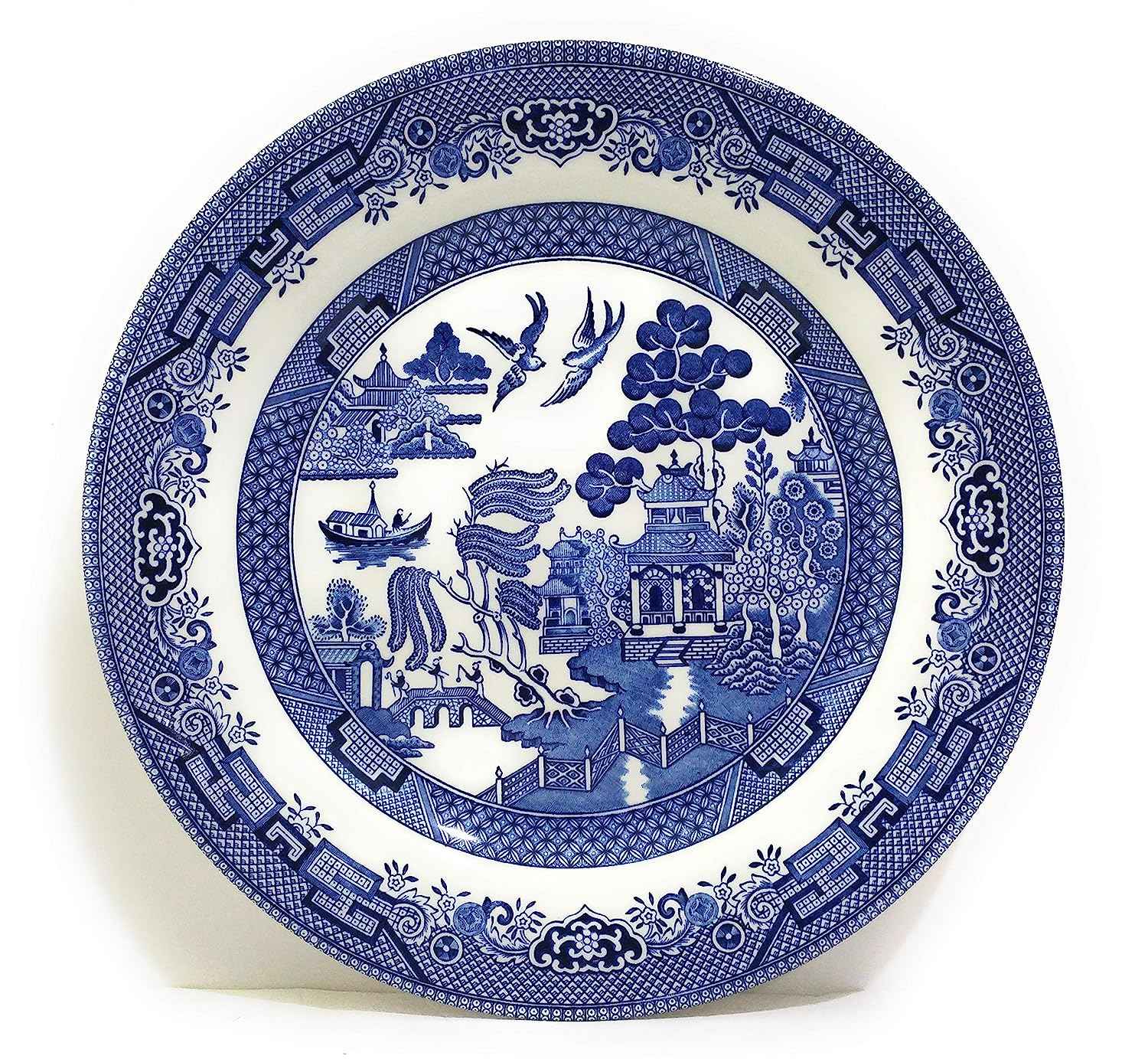Blue Willow Pattern Dinner Plate 10.5"