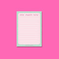 A5 Irish notepad with “Nótái” in Gaeilge. 50-page luxury pad for planning, writing, and daily notes. Irish-made stationery.