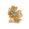 Newbridge Silverware Gold Plated Floral Brooch | Flemings