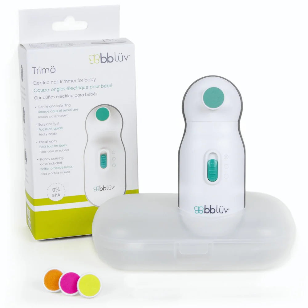 BBLuv Trimö – Safe & Quiet Electric Baby Nail Trimmer with 4-Stage Filing Discs