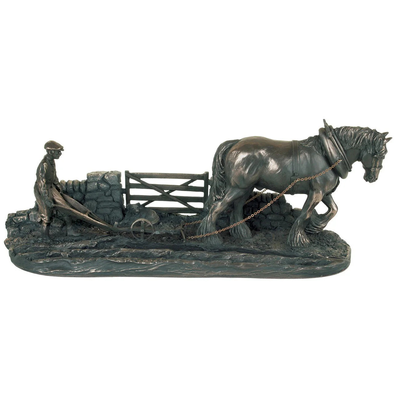 Ploughman Rural Life Figurine by Genesis – Rustic Irish Home Décor Gift