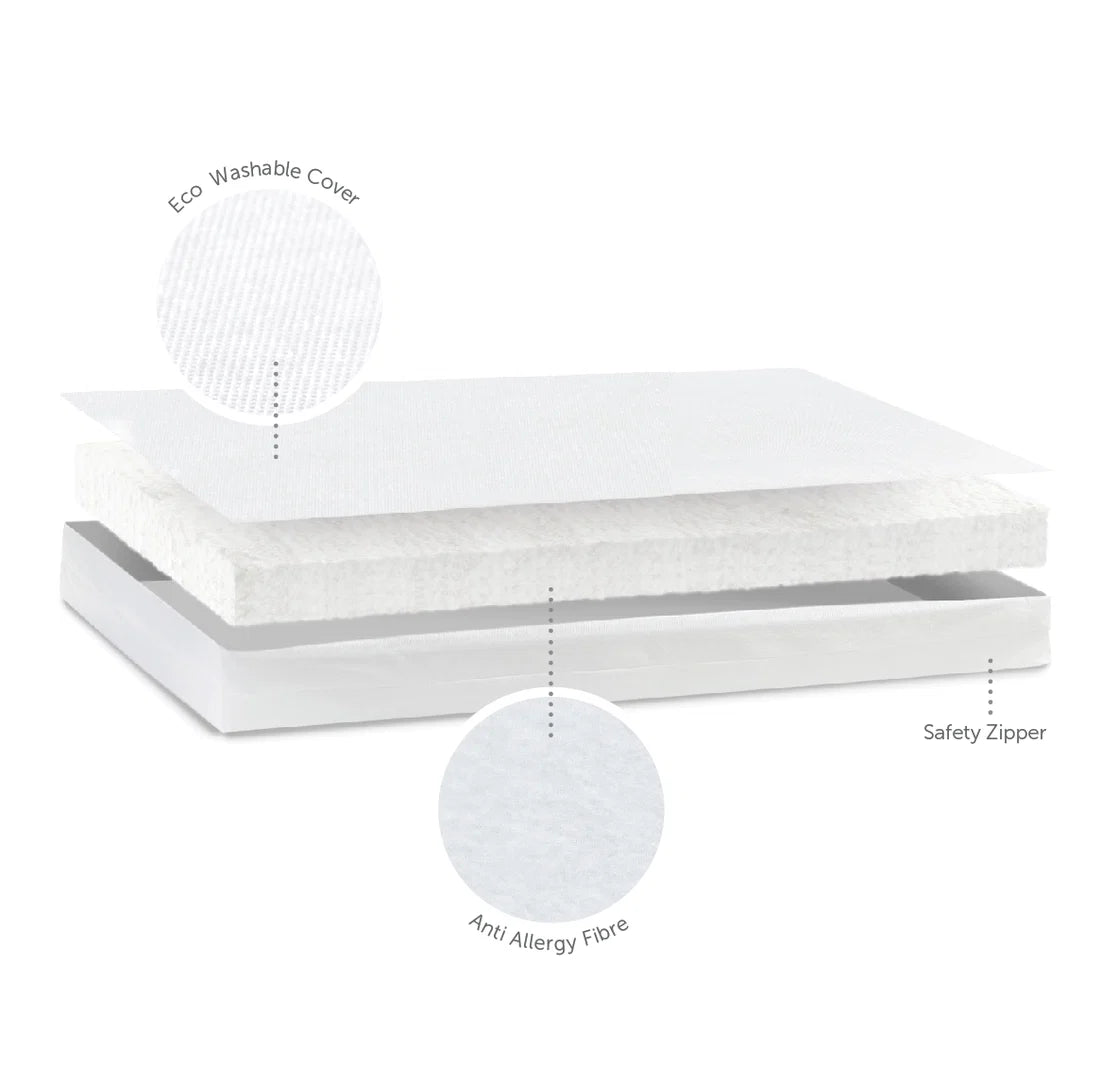 Baby Elegance Eco Fibre Cot Bed Mattress – 70 x 140 x 10cm