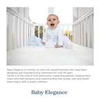 Baby Elegance Eco Fibre Cot Bed Mattress – 70 x 140 x 10cm