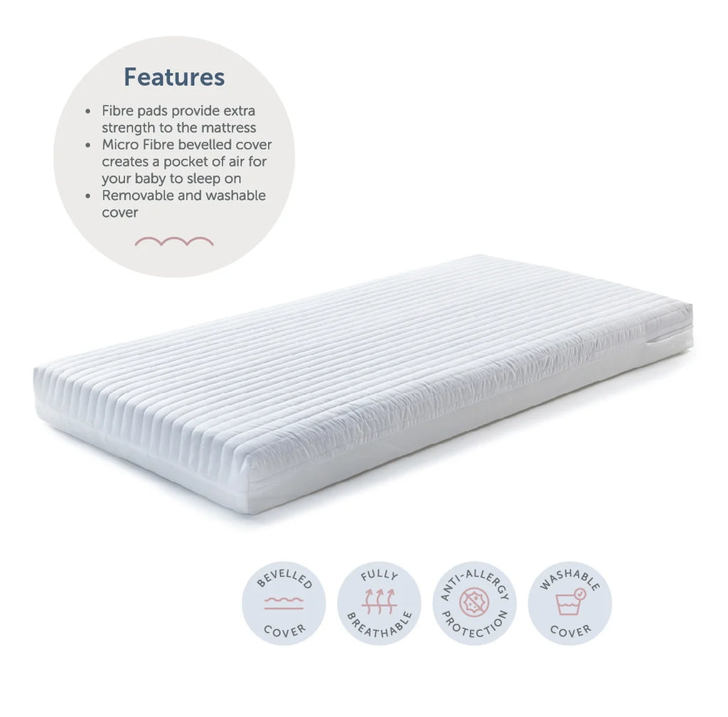 Baby Elegance Micro Fibre Cot Bed Mattress – 70 x 140 x 10cm