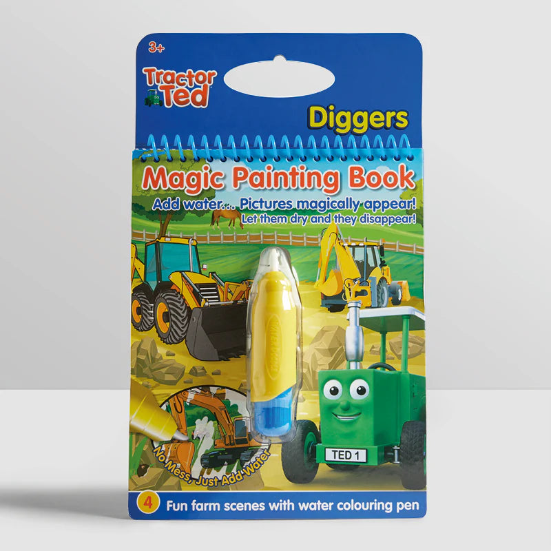 Tractor Ted Diggers Magic Painting Book | Mess-Free Water Painting