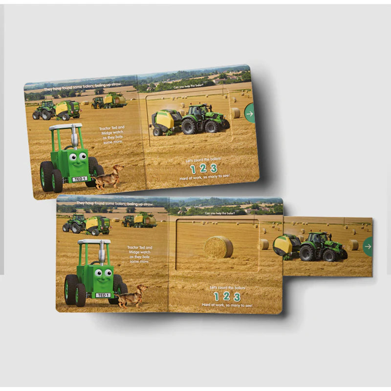 Down on the Farm (Tractor Ted) | Interactive Push-Pull-Slide Book