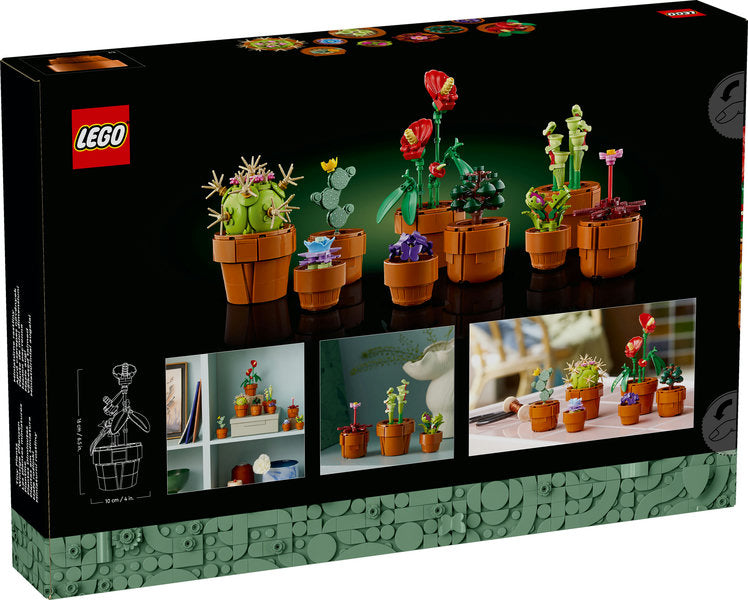 LEGO set packaging with potted plants and LEGO logo