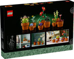 LEGO set packaging with potted plants and LEGO logo