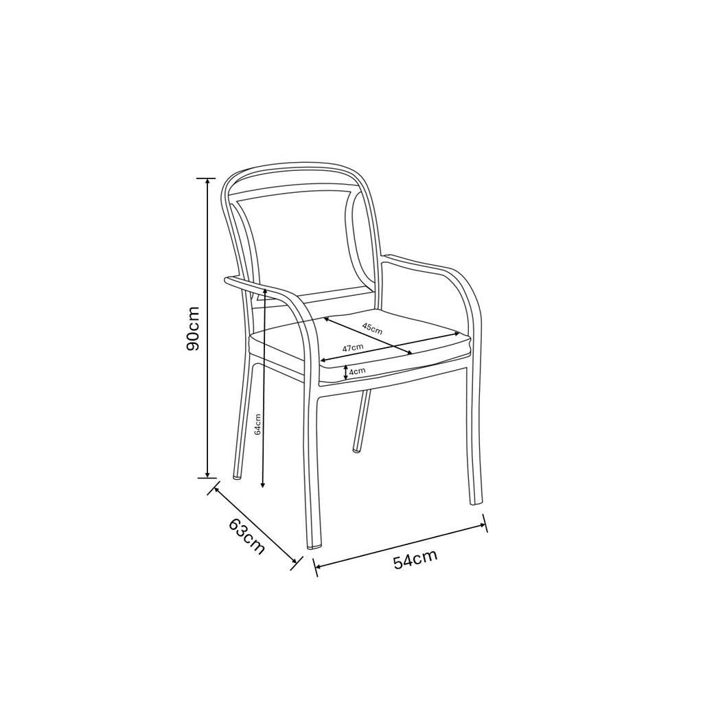 barkele dinning chair dimensions 