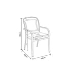 barkele dinning chair dimensions 