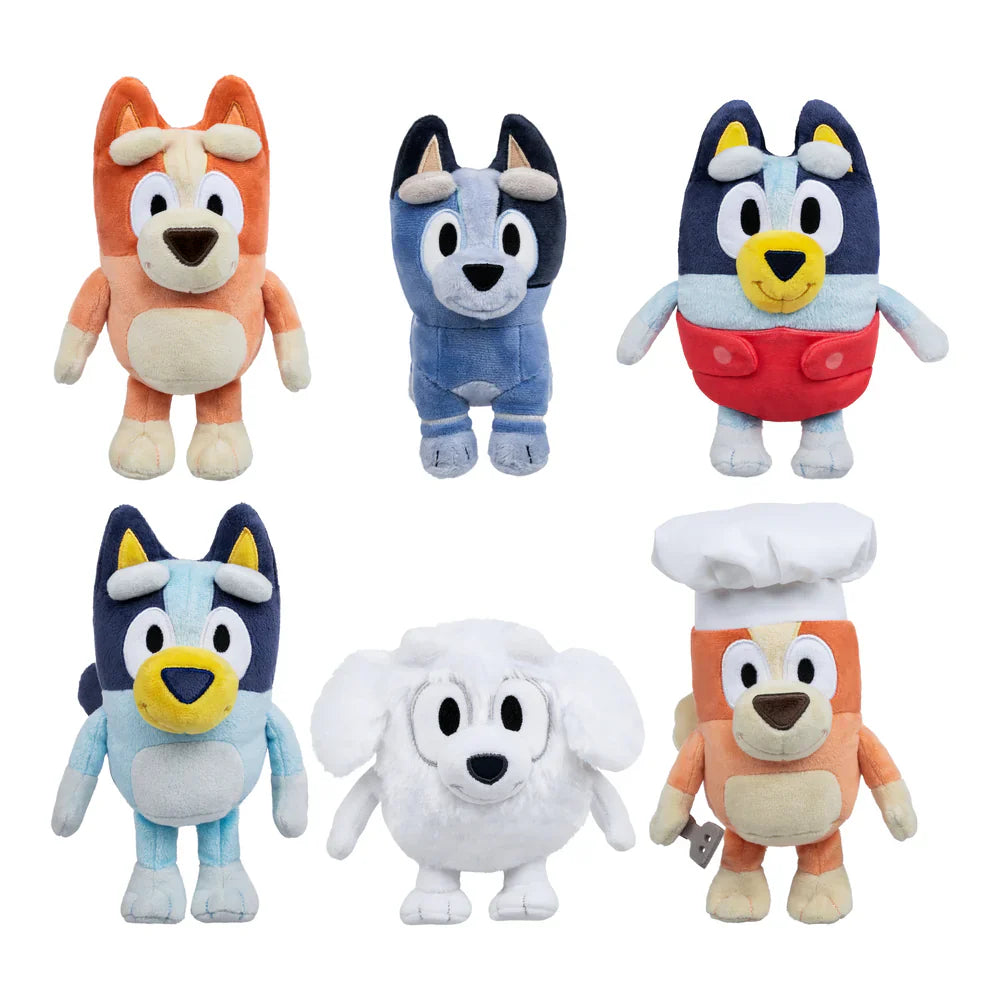Bluey Plush Toys – Assorted Characters (16–22cm, One Supplied)
