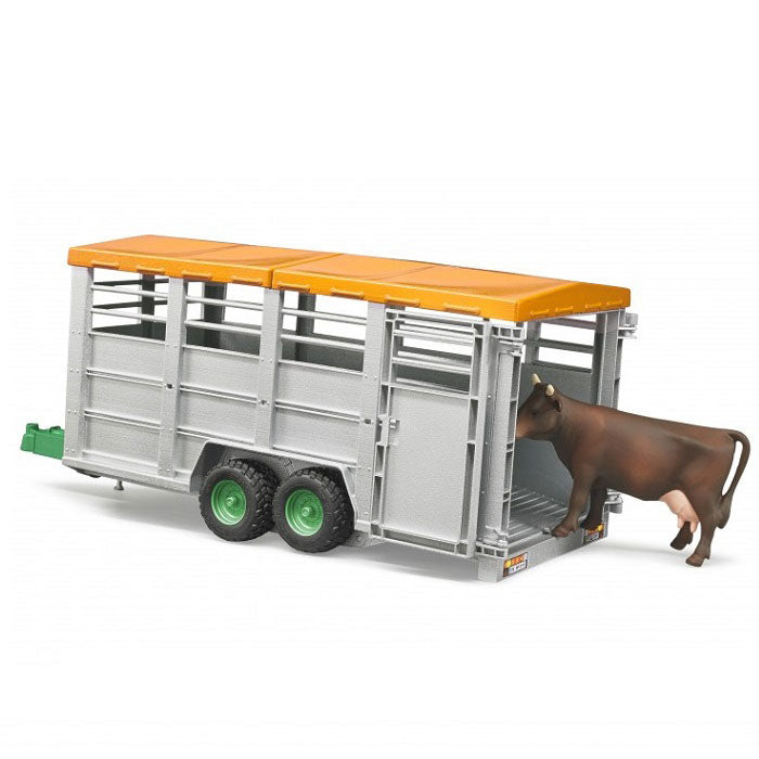 Bruder 1:16 Livestock Trailer With 1 Cow