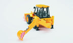 Bruder 1:16 scale JCB backhoe loader with swivel seat and stabilizer legs