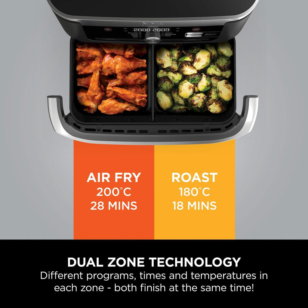 Air Fry and Roast in Dual Zone Technology