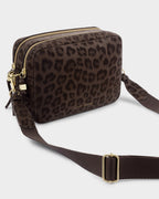 Lottie Large Crossbody Bag in Chocolate Leopard - image 2