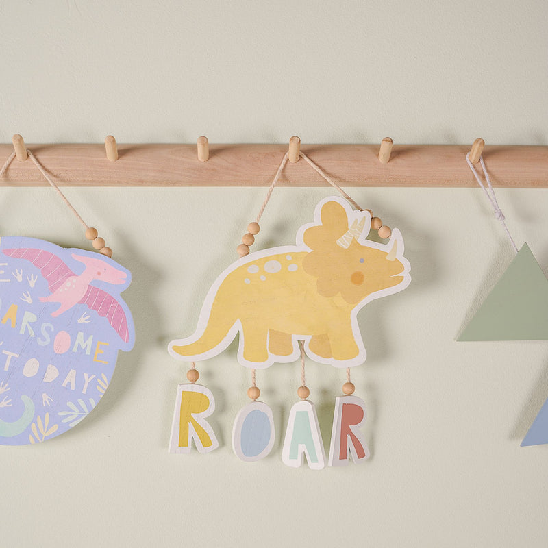 PETIT CHERI DINOSAUR PLAQUE - TRICERATOPS "ROAR" - Flemings Department Store