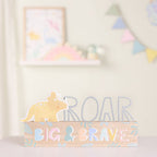 PETIT CHERI DINOSAUR PLAQUE - ROAR "BIG & BRAVE" - Flemings Department Store