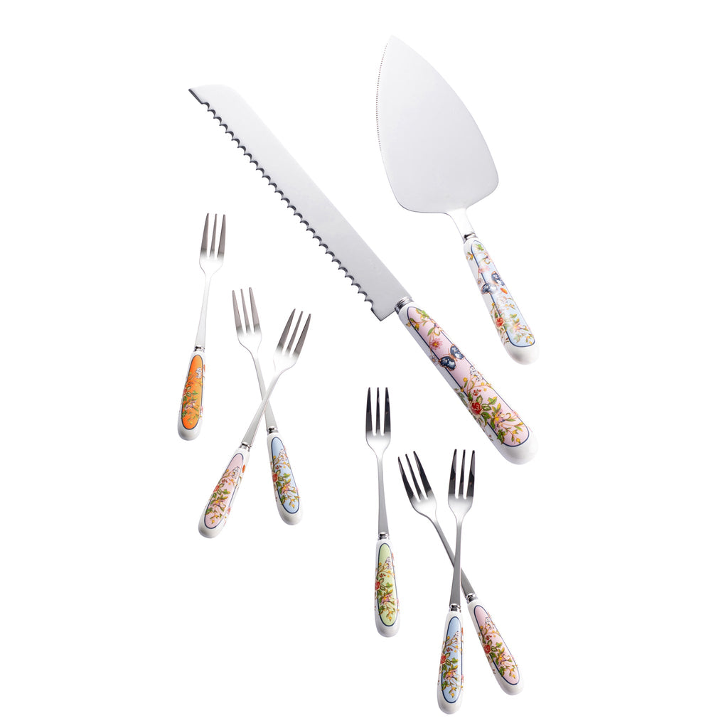 Aynsley Cottage Garden Pastry Set alternate view