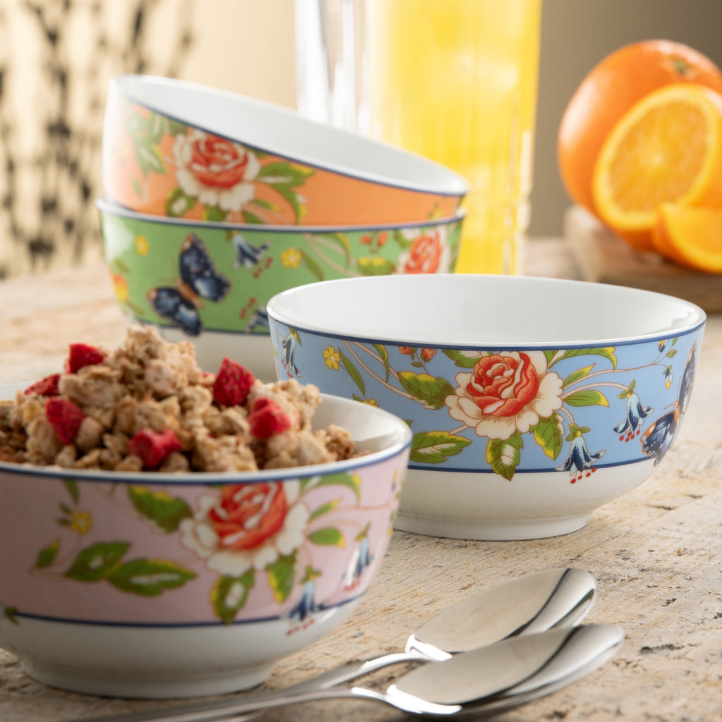 Aynsley Cottage Garden Cereal Bowls Set of 4 detail view