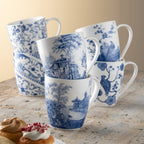 Aynsley Archive Blue Mugs Set of 6 alternate view