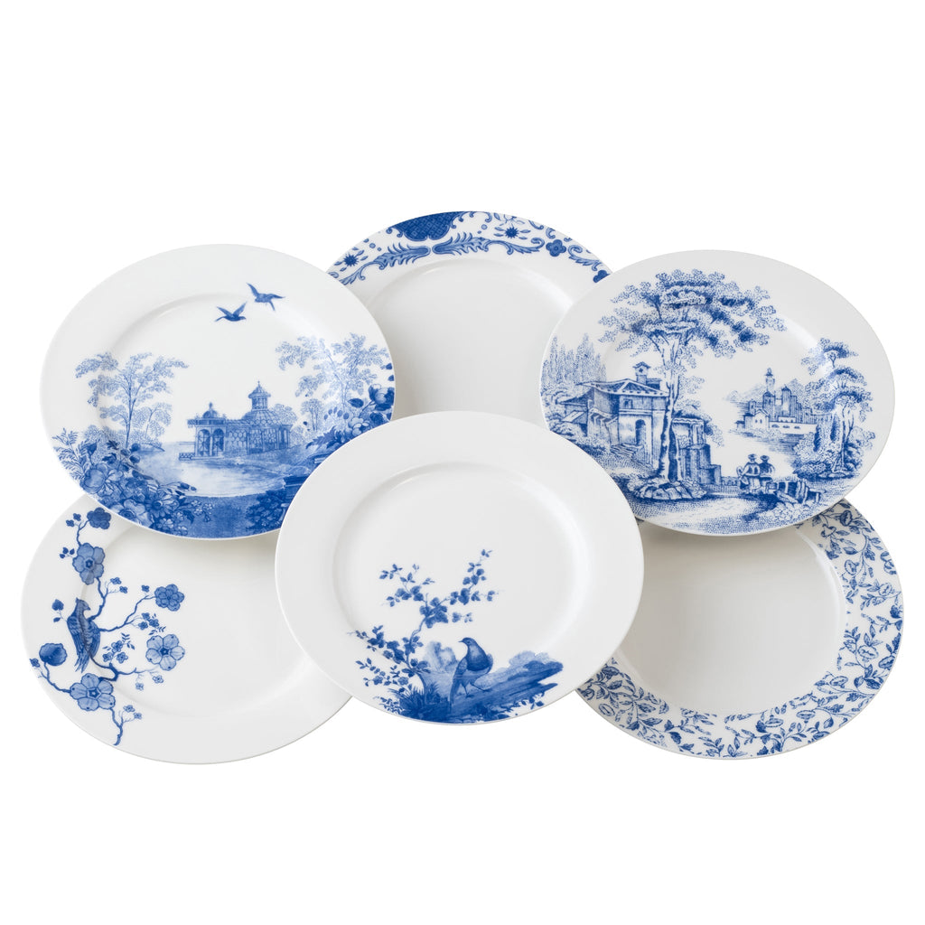 Aynsley Archive Blue Teaplates Set of 6 product view