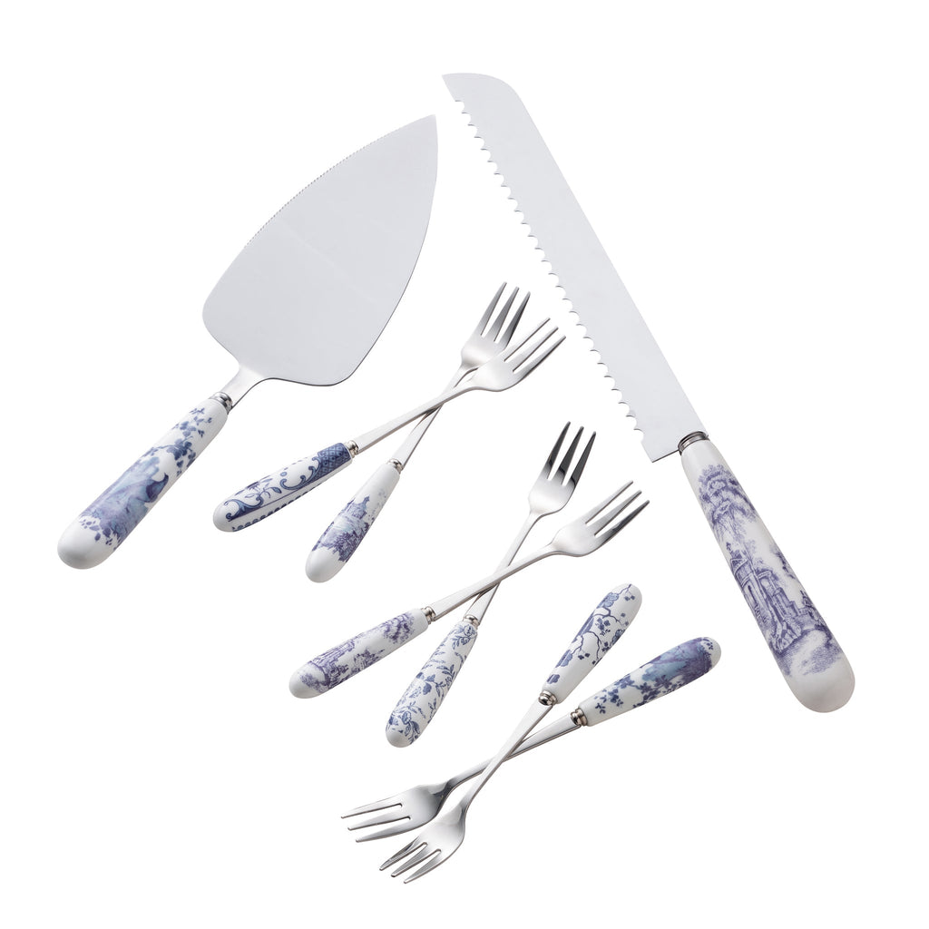 Aynsley Archive Blue Pastry Set product view
