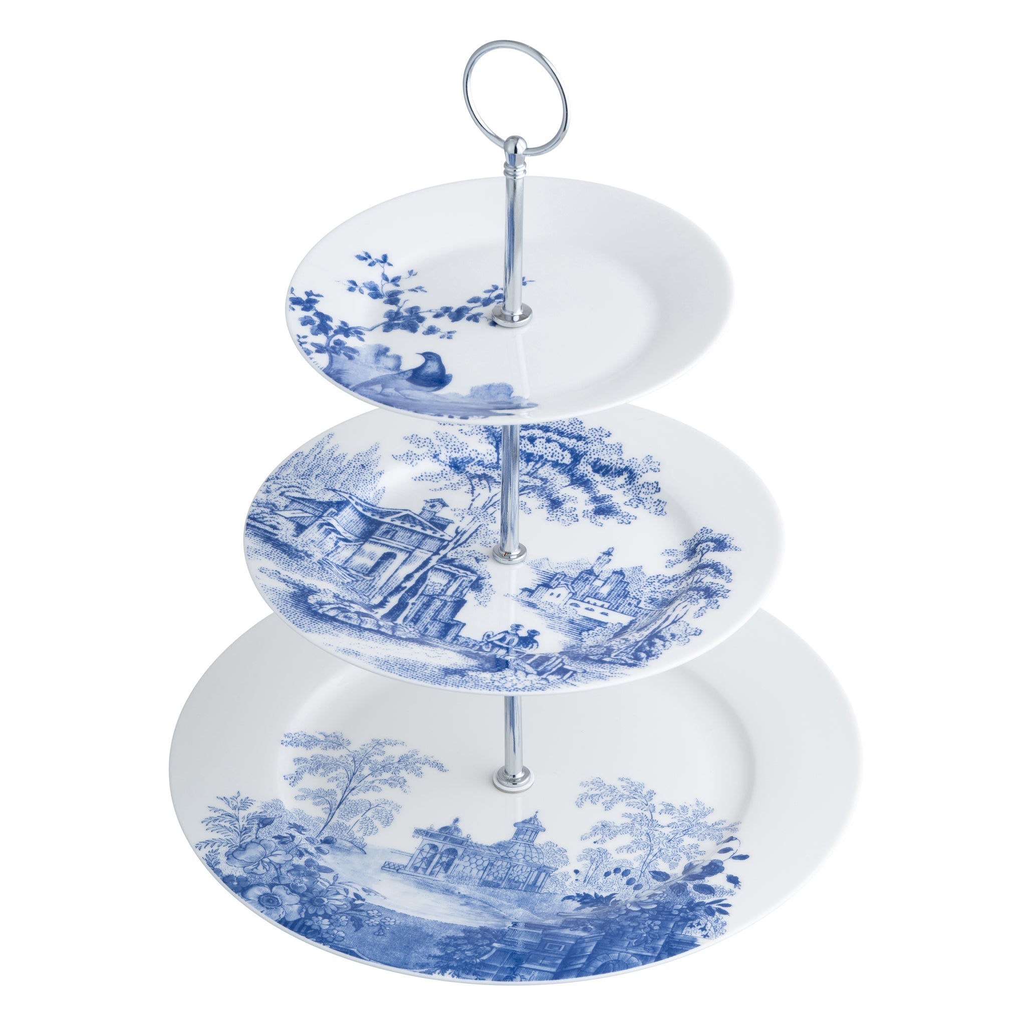 Aynsley Archive Blue Three Tier Cakestand product view