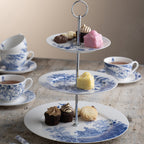 Aynsley Archive Blue Three Tier Cakestand alternate view