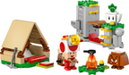 LEGO Super Mario Captain Toad’s Camp set (72040) with Captain Toad figure, tent with bonfire, collapsing bridge, treasure chest, Goomba, turnip, backpack and pickaxe accessories