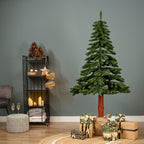 Eco‑friendly Tora Pine artificial Christmas tree (6-8 ft), FSC-certified green foliage with realistic pine styling
