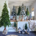 Eco‑friendly Tora Pine artificial Christmas tree (6-8 ft), FSC-certified green foliage with realistic pine styling